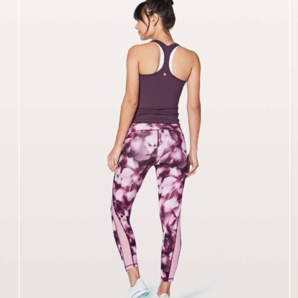Lululemon Train Times 7/8 Pant *25" Blush Blossom Alpine White Candy Pink - Picture 1 of 9